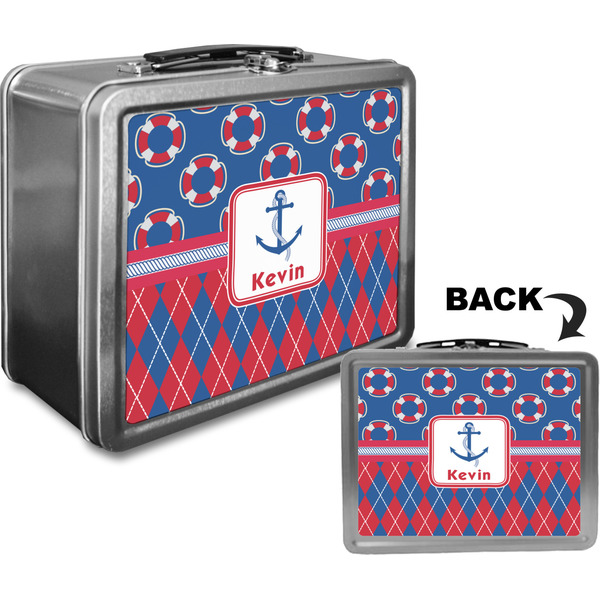 Buoy & Argyle Print Custom Lunch Box / Tin Approval