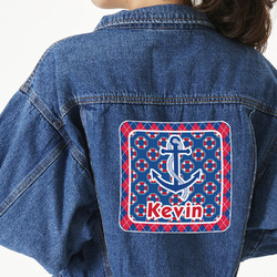 Buoy & Argyle Print Large Custom Shape Patch - 2XL (Personalized)