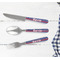 Buoy & Argyle Print Cutlery Set - w/ PLATE