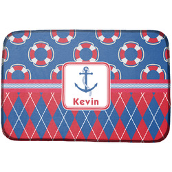 Buoy & Argyle Print Dish Drying Mat (Personalized)