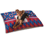 Buoy & Argyle Print Dog Bed - Small w/ Name or Text