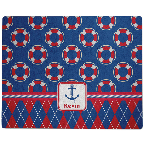 Buoy & Argyle Print Dog Food Mat - Large without Bowls
