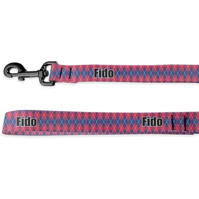 Buoy & Argyle Print Deluxe Dog Leash (Personalized)
