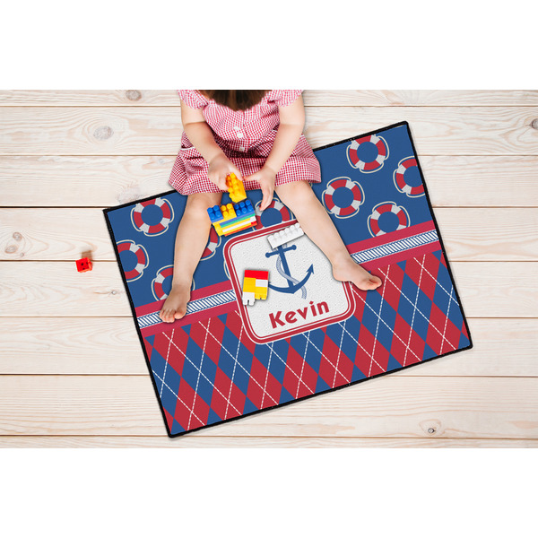 Buoy & Argyle Print Door Mats - LIFESTYLE kid