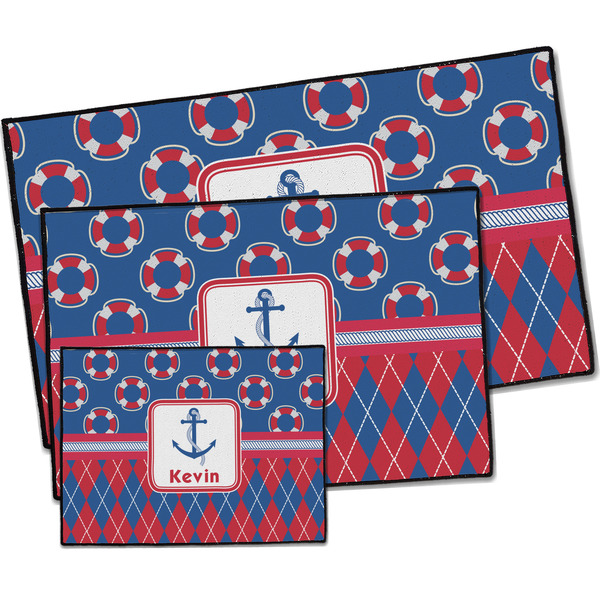 Buoy & Argyle Print Door Mats - PARENT MAIN