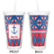 Buoy & Argyle Print Double Wall Tumbler with Straw - Approval