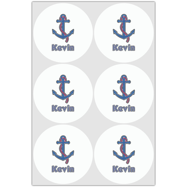 Buoy & Argyle Print Drink Topper - Large - Set of 6