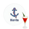 Buoy & Argyle Print Printed Drink Topper -  2.5" (Personalized)