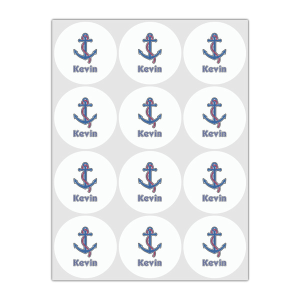 Buoy & Argyle Print Drink Topper - Small - Set of 12