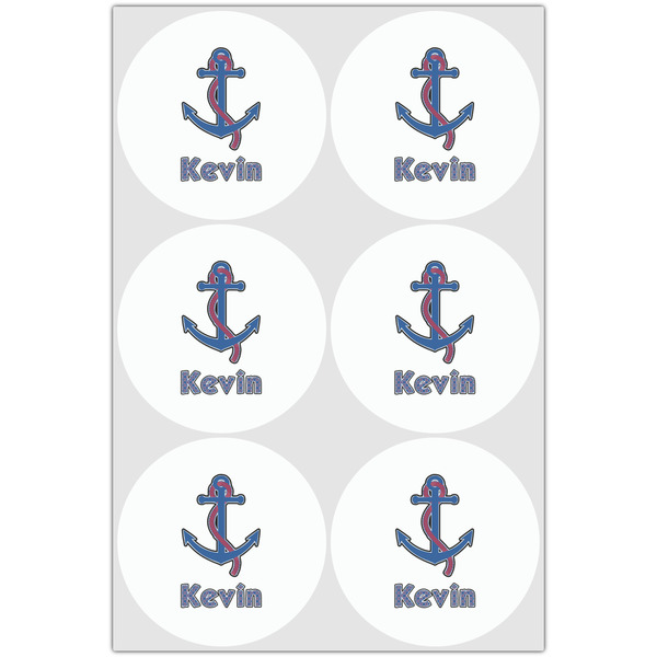 Buoy & Argyle Print Drink Topper - XLarge - Set of 6