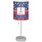 Buoy & Argyle Print Drum Lampshade with base included