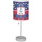 Buoy & Argyle Print Lamp with Drum Shade (Personalized)