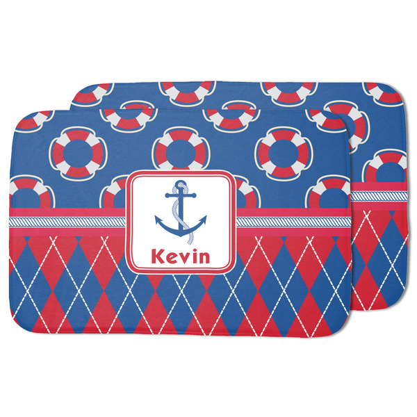 Buoy & Argyle Print Drying Dish Mat - MAIN