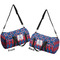 Buoy & Argyle Print Duffle bag small front and back sides