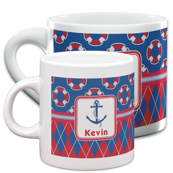 Buoy & Argyle Print Espresso Mugs - Main Parent