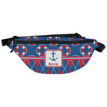 Buoy & Argyle Print Fanny Pack - Classic Style (Personalized)