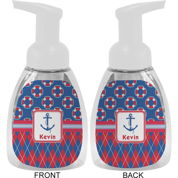 Buoy & Argyle Print Foam Soap Bottle Approval - White