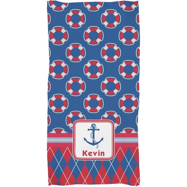 Buoy & Argyle Print Full Sized Bath Towel - Apvl