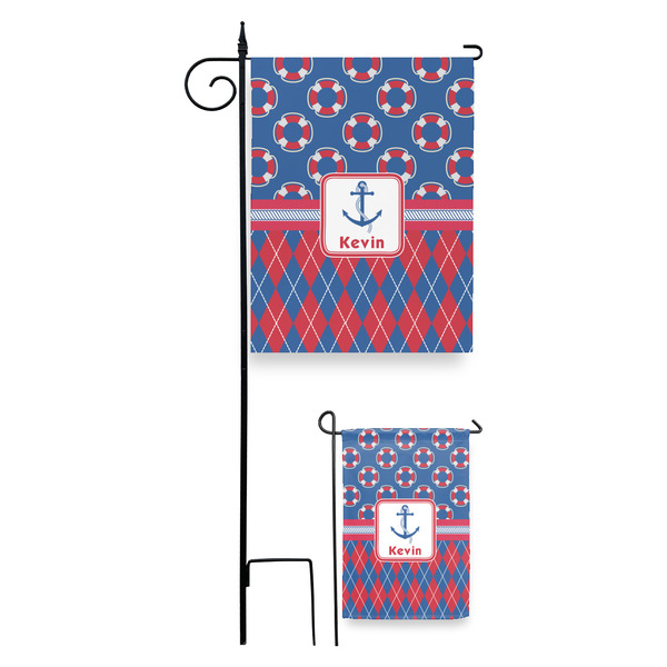 Buoy & Argyle Print Garden Flag - PARENT/MAIN