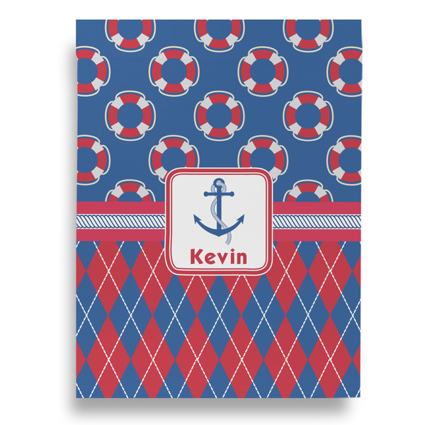 Buoy & Argyle Print Garden Flags - Large - Double Sided - BACK