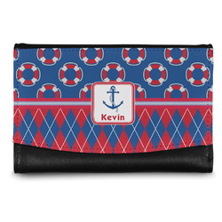 Buoy & Argyle Print Genuine Leather Women's Wallet - Small (Personalized)