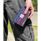 Buoy & Argyle Print Genuine Leather Womens Wallet - In Context