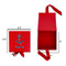 Buoy & Argyle Print Gift Boxes with Magnetic Lid - Red - Open & Closed