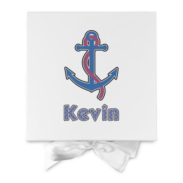 Buoy & Argyle Print Gift Boxes with Magnetic Lid - White - Approval