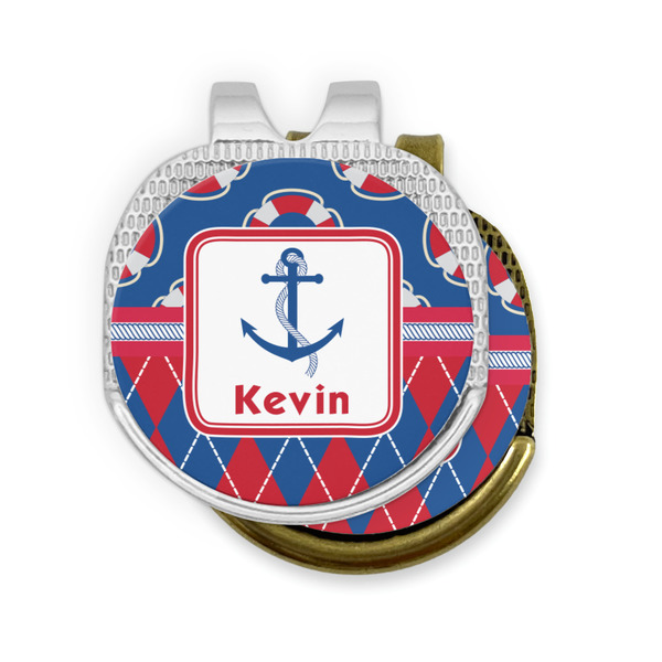 Buoy & Argyle Print Golf Ball Marker Hat Clip - PARENT/MAIN