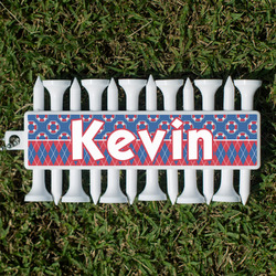 Buoy & Argyle Print Golf Tees & Ball Markers Set (Personalized)