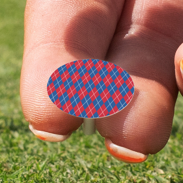 Buoy & Argyle Print Golf Tees & Ball Markers Set - Marker