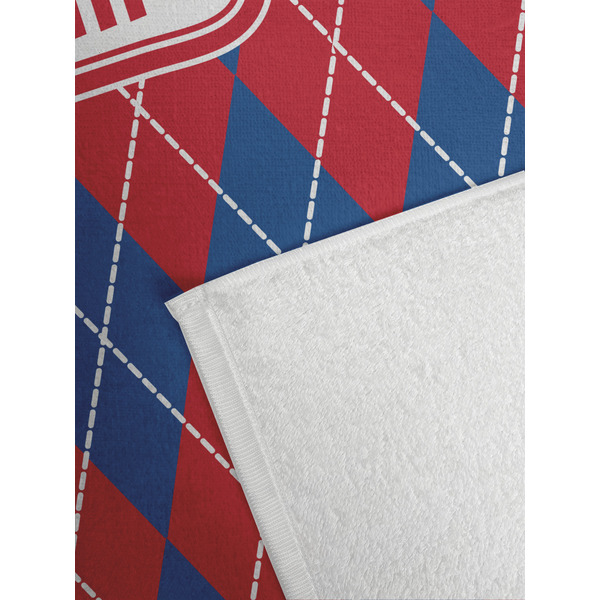 Buoy & Argyle Print Golf Towel - Detail