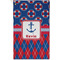Buoy & Argyle Print Golf Towel (Personalized) - APPROVAL (Small Full Print)