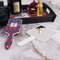 Buoy & Argyle Print Hair Brush - With Hand Mirror