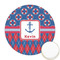 Buoy & Argyle Print Printed Cookie Topper - 2.5" (Personalized)
