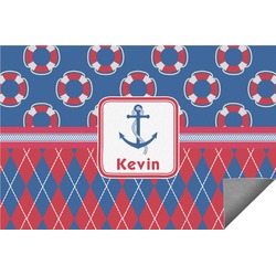 Buoy & Argyle Print Indoor / Outdoor Rug - 3'x5' (Personalized)