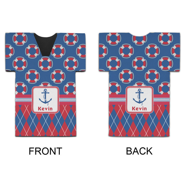 Buoy & Argyle Print Jersey Bottle Cooler - APPROVAL