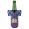 Buoy & Argyle Print Jersey Bottle Cooler - FRONT (on bottle)