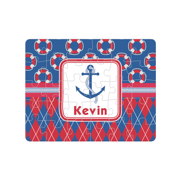 Custom Buoy & Argyle Print Jigsaw Puzzles (Personalized)