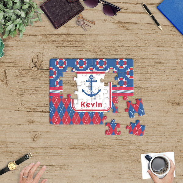 Buoy & Argyle Print Jigsaw Puzzle 30 Piece - In Context