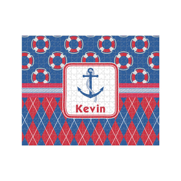 Custom Buoy & Argyle Print 500 pc Jigsaw Puzzle (Personalized)