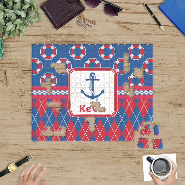 Buoy & Argyle Print Jigsaw Puzzle 500 Piece - In Context