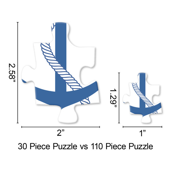 Buoy & Argyle Print Jigsaw Puzzle - Piece Comparison