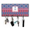 Buoy & Argyle Print Key Hanger w/ 4 Hooks & Keys