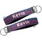 Buoy & Argyle Print Key-chain - Metal and Nylon - Front and Back