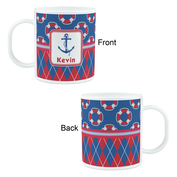 Buoy & Argyle Print Kid's Mug - Apvl