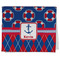 Buoy & Argyle Print Kitchen Towel - Poly Cotton w/ Name or Text