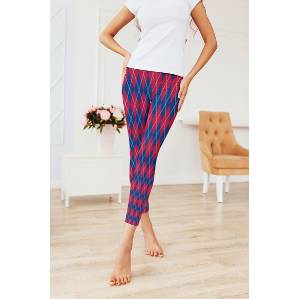Buoy & Argyle Print Ladies Leggings - LIFESTYLE 2