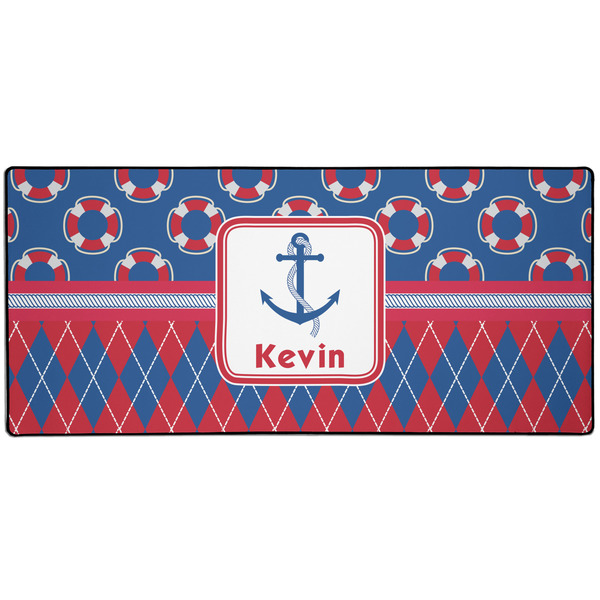 Custom Buoy & Argyle Print Gaming Mouse Pad (Personalized)