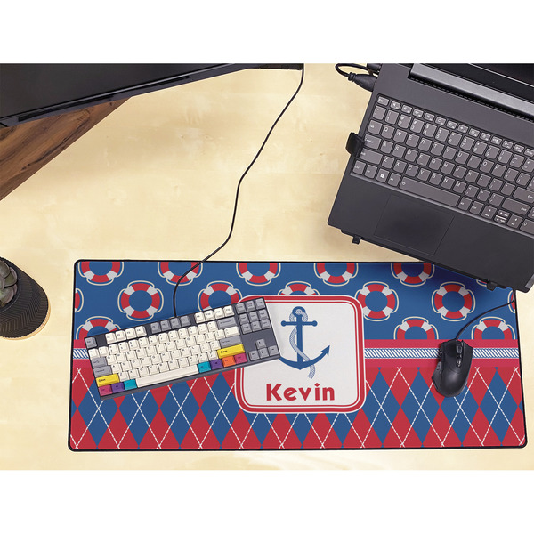 Buoy & Argyle Print Large Gaming Mats - LIFESTYLE